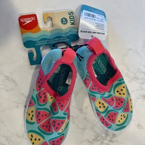 Speedo Kids Water Shoes - Watermelon Design, Small 5-6, NWT, New